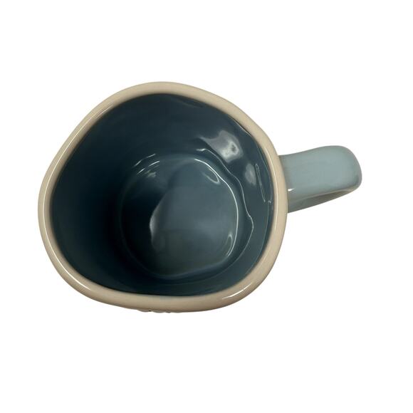 Rae Dunn HAPPY JOLLY FUN Snowman Mug Holiday Cozy Christmas Decor Collectible - Picture 8 of 9